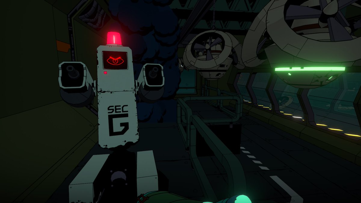 A SecBot from Void Bastards